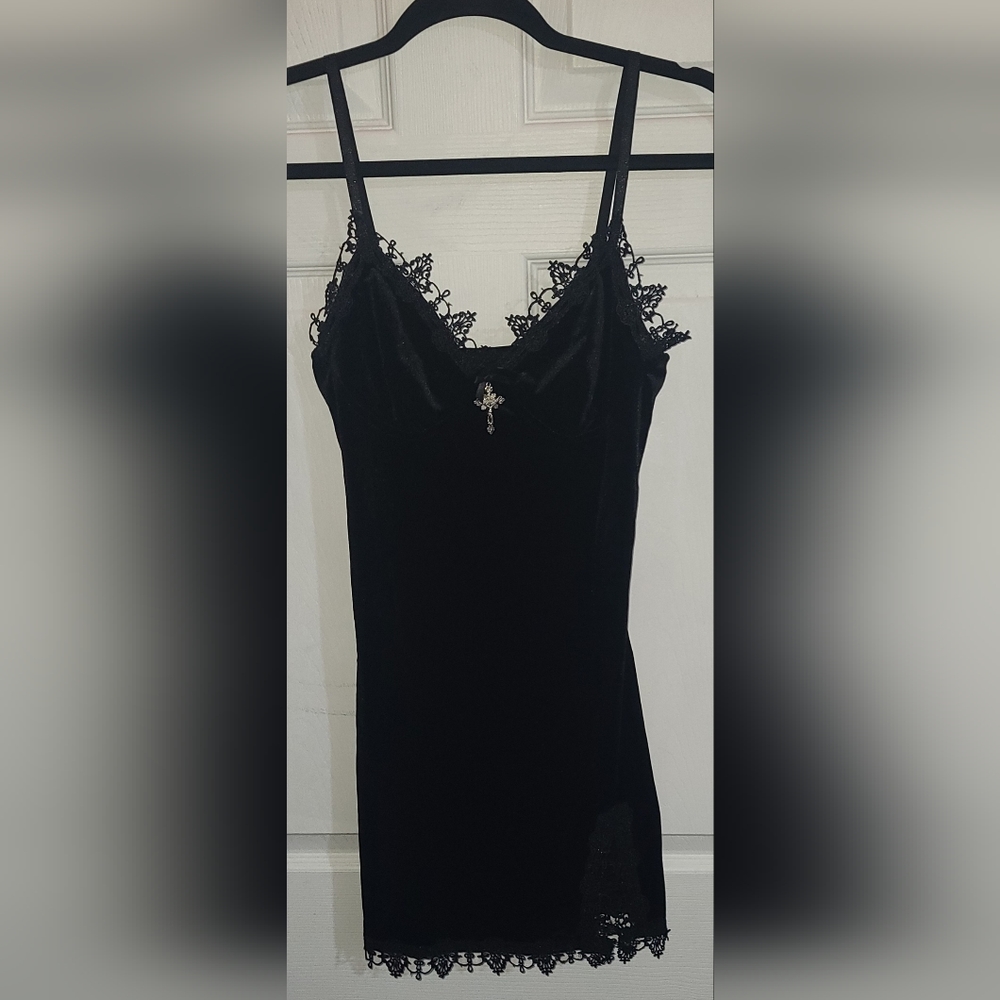 Alt Dress Emo Dress Mall Goth Grunge Punk Aesthetic Sexy Party Dress Lace Mini